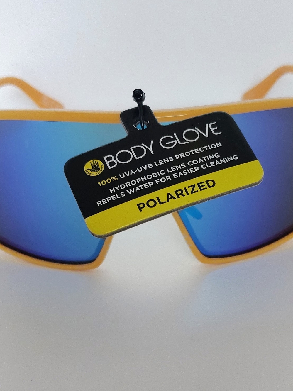 Body Glove Polarized Orange Frame Blue Lens Sunglasses